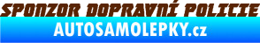 Samolepka Sponzor dopravní policie 001 hnědá