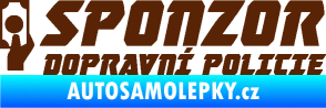 Samolepka Sponzor dopravní policie 004 hnědá