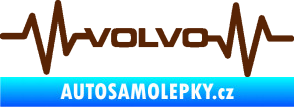 Samolepka Srdeční tep 020 volvo hnědá