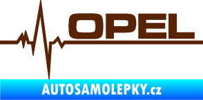 Samolepka Srdeční tep 036 pravá Opel hnědá