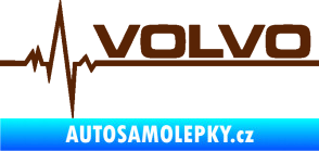Samolepka Srdeční tep 037 pravá Volvo hnědá