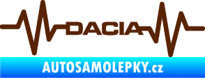Samolepka Srdeční tep 044 levá Dacia hnědá