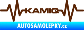 Samolepka Srdeční tep 067 Kamiq hnědá