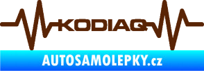Samolepka Srdeční tep 071 Kodiaq hnědá