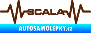 Samolepka Srdeční tep 075 Scala hnědá