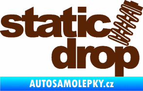 Samolepka Static drop 001 JDM styl hnědá