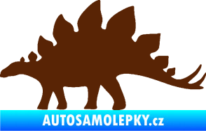 Samolepka Stegosaurus 001 levá hnědá