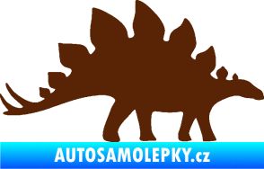 Samolepka Stegosaurus 001 pravá hnědá