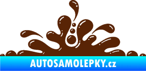 Samolepka Stékající skvrna 003 levá kaňka hnědá