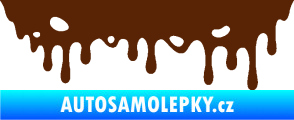 Samolepka Stékající skvrna 006 pravá hnědá