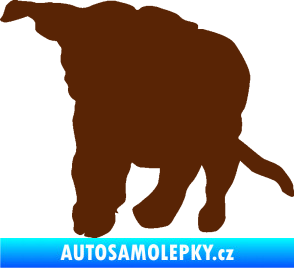 Samolepka Štěňátko 003 levá hnědá
