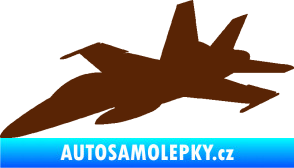 Samolepka Stíhací letoun 001 levá hnědá