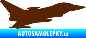 Samolepka Stíhací letoun 002 pravá hnědá