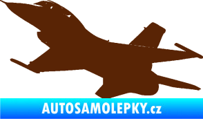 Samolepka Stíhací letoun 004 levá hnědá