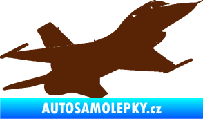 Samolepka Stíhací letoun 004 pravá hnědá