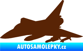 Samolepka Stíhací letoun 005 levá hnědá