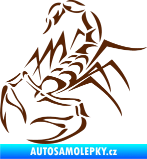Samolepka Štír 017 levá hnědá