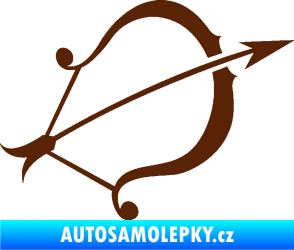 Samolepka Střelec 002 pravá hnědá