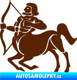 Samolepka Střelec 004 levá hnědá