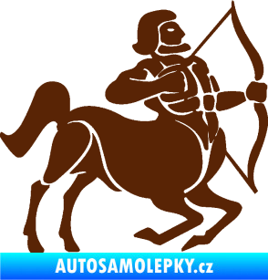 Samolepka Střelec 004 pravá hnědá
