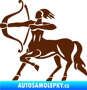 Samolepka Střelec 005 levá hnědá