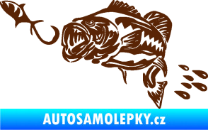 Samolepka Sumec 006 levá s návnadou hnědá