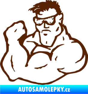 Samolepka Svalovec levá hnědá