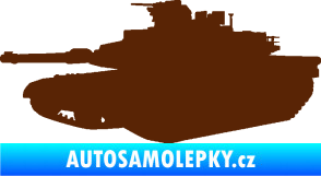Samolepka Tank 002 levá M1 Abrams hnědá