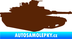 Samolepka Tank 002 pravá M1 Abrams hnědá