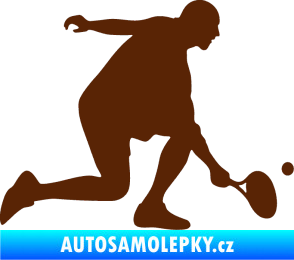 Samolepka Tenista 003 pravá hnědá
