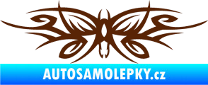 Samolepka Tetování 111 motýl hnědá