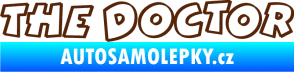 Samolepka The Doctor obrys hnědá