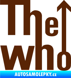 Samolepka The Who hnědá