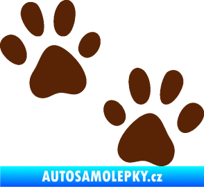 Samolepka Tlapky 011 hnědá
