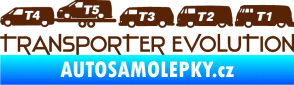 Samolepka Transporter evolution - levá hnědá