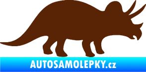 Samolepka Triceratops 001 pravá hnědá