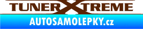 Samolepka Tuner extreme plny hnědá