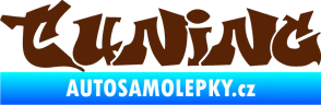 Samolepka Tuning 002 graffiti nápis hnědá