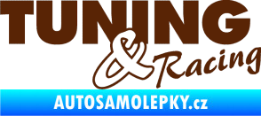 Samolepka Tuning racing 001 hnědá
