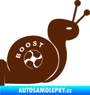 Samolepka Turbo šnek 003 pravá hnědá