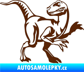Samolepka Tyrannosaurus Rex 003 pravá hnědá