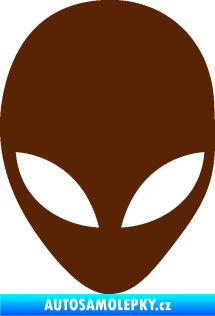 Samolepka UFO 002 hnědá
