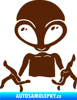 Samolepka UFO 006 levá hnědá