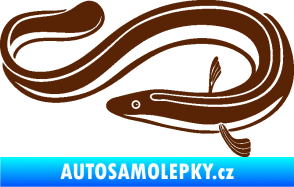 Samolepka Úhoř 001 levá hnědá