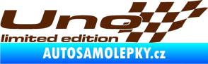 Samolepka Uno limited edition pravá hnědá