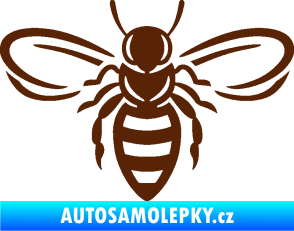 Samolepka Včela 002 hnědá