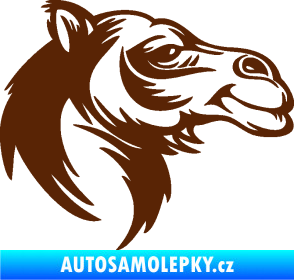 Samolepka Velbloud 004 pravá hlava hnědá