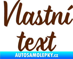Samolepka Vlastní text - Monarda hnědá