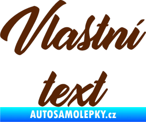 Samolepka Vlastní text - Orange Personal hnědá