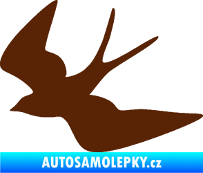 Samolepka Vlaštovka 001 levá hnědá
